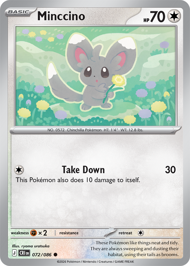072/086 - Minccino - Chaos Rising