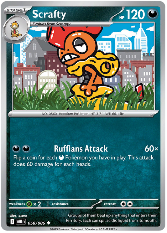 058/086 - Scrafty - White Flare
