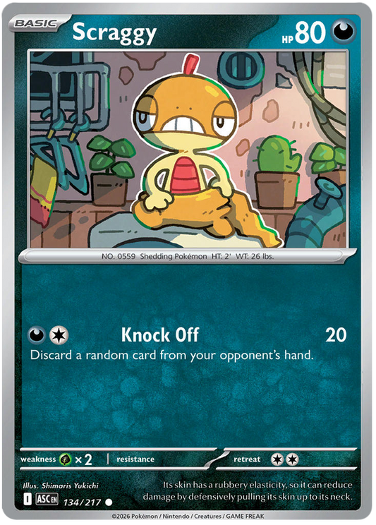 134/217 - Scraggy - Ascended Heroes