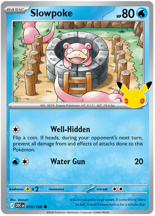 016/128 - Slowpoke - 30th Celebration