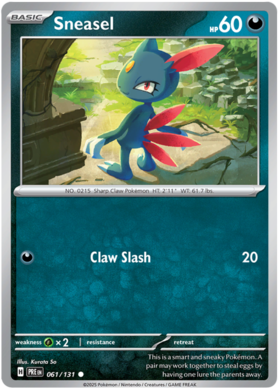 061/131 - Sneasel - Prismatic Evolutions