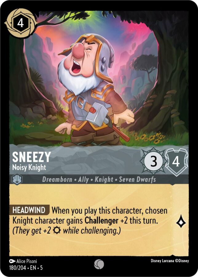 180/204 - Sneezy – Noisy Knight - Shimmering Skies