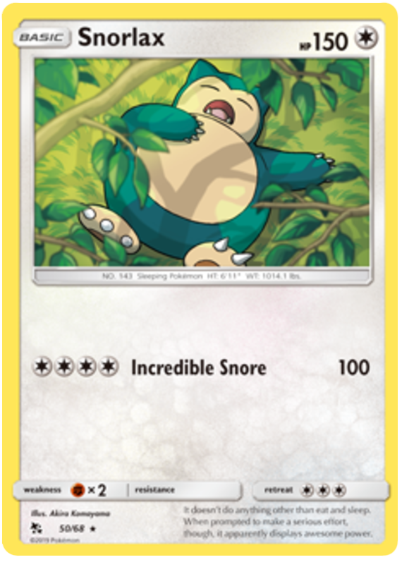050/68 - Snorlax - Hidden Fates