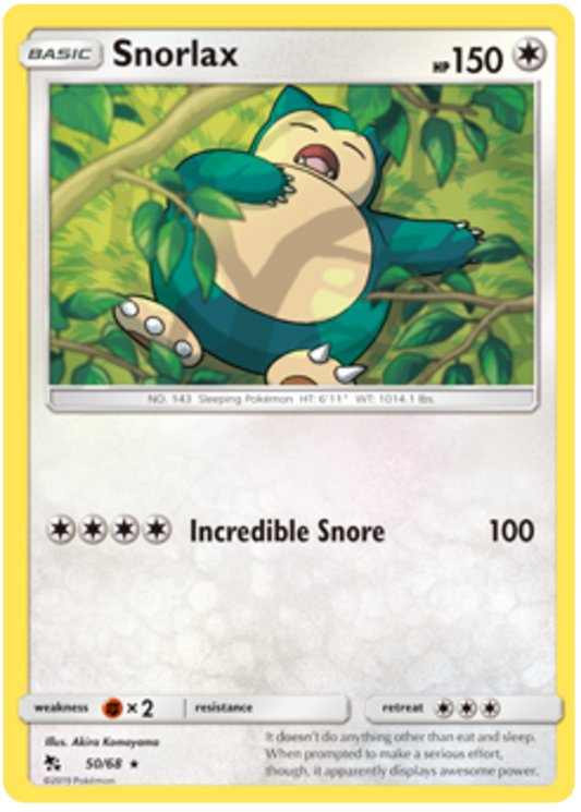 050/68 - Snorlax - Hidden Fates