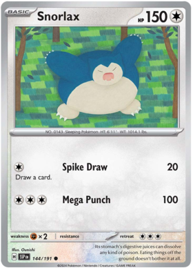 144/191 Snorlax - Surging Sparks