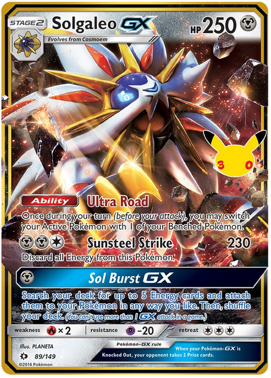 89/149 - Solgaleo GX - 30th Celebration Classic Collection