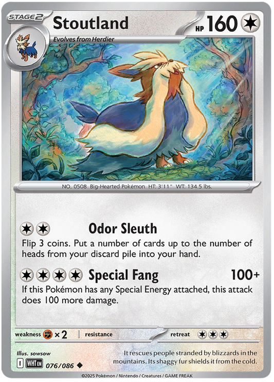 076/086 - Stoutland - White Flare