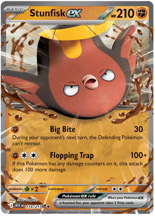 114/217 - Stunfisk ex - Ascended Heroes