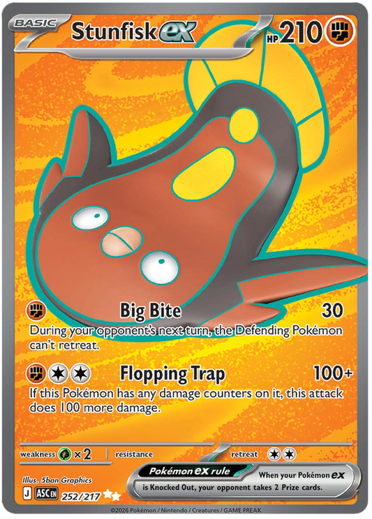 252/217 - Stunfisk ex - Ascended Heroes