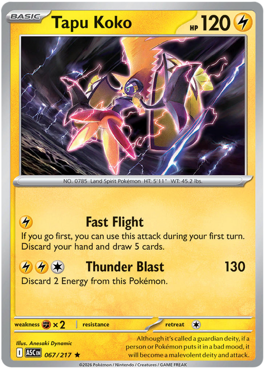067/217 - Tapu Koko - Ascended Heroes
