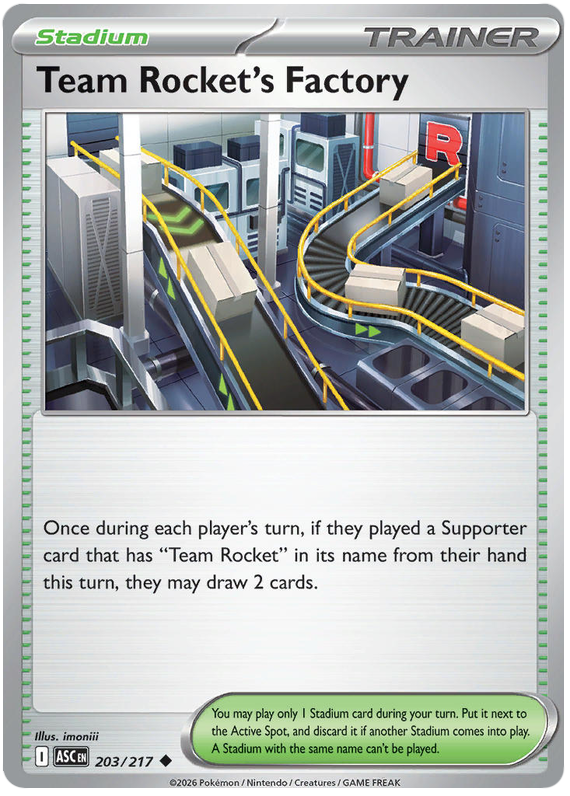 203/217 - Team Rocket’s Factory - Ascended Heroes