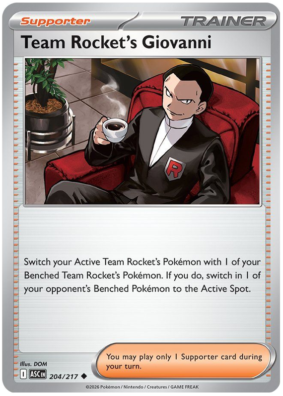204/217 - Team Rocket’s Giovanni - Ascended Heroes