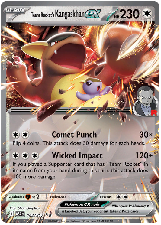 162/217 - Team Rocket’s Kangaskhan ex - Ascended Heroes