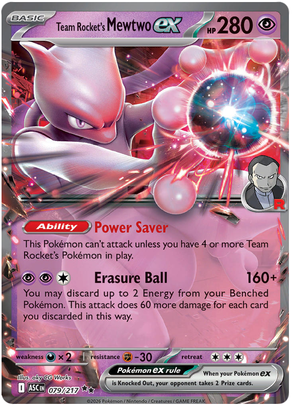 079/217 - Team Rocket’s Mewtwo ex - Ascended Heroes