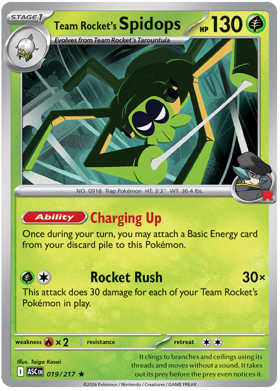 019/217 - Team Rocket’s Spidops - Ascended Heroes
