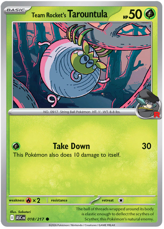 018/217 - Team Rocket’s Tarountula - Ascended Heroes