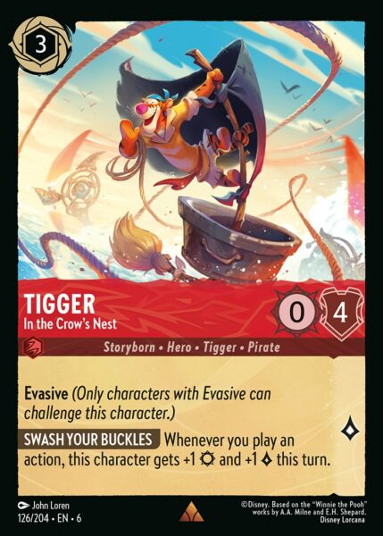 126/204 - Tigger - In the Crow’s Nest - Cold Foil - Asurite Sea