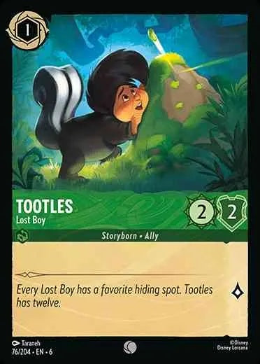 076/204 - Tootles - Lost Boy - Cold Foil - Asurite Sea