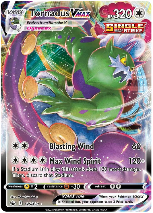125/198 - Tornadus VMAX - Chilling Reign