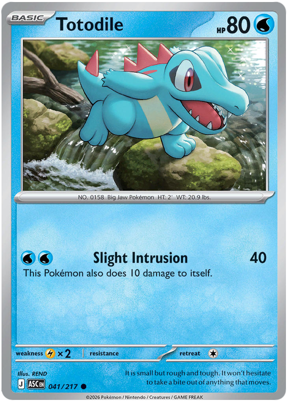 041/217 - Totodile - Ascended Heroes