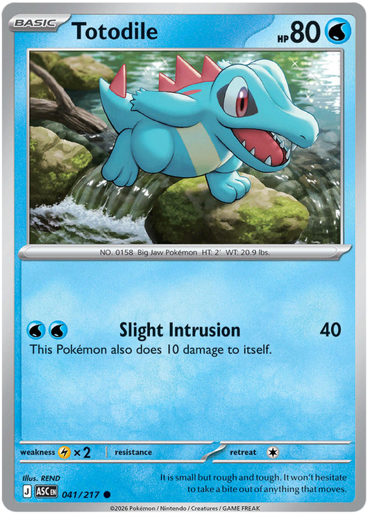041/217 - Totodile - Ascended Heroes