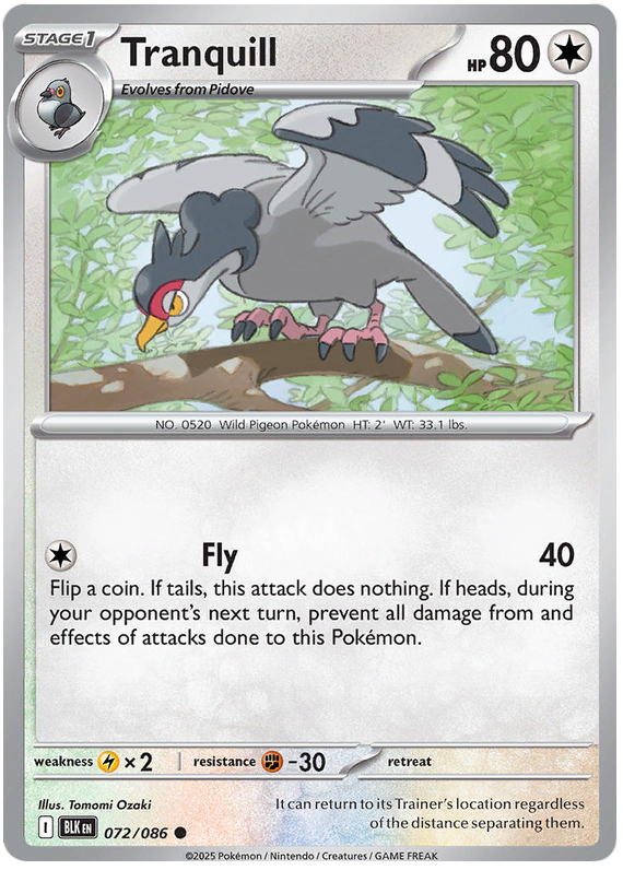 072/086 - Tranquill - Black Bolt