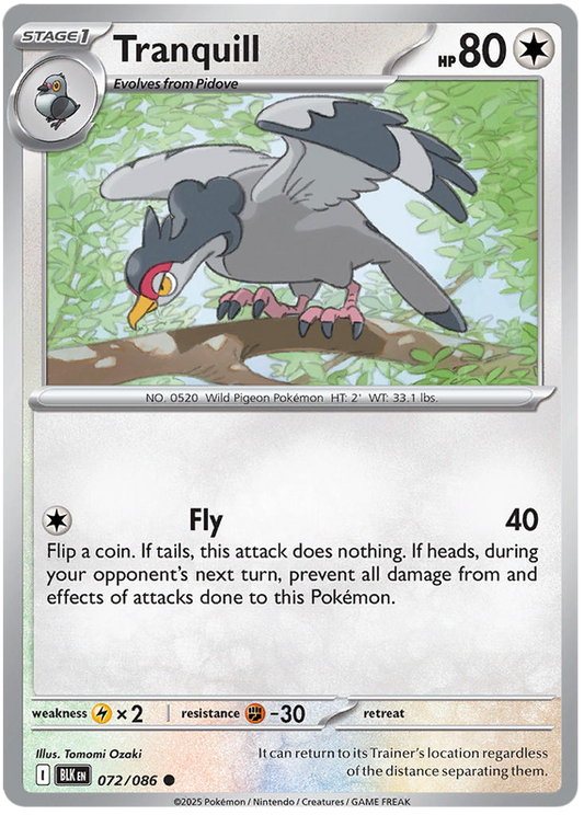 072/086 - Tranquill - Black Bolt