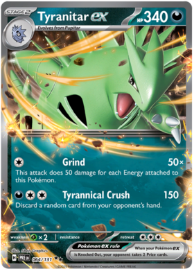 064/131 - Tyranitar ex - Prismatic Evolutions