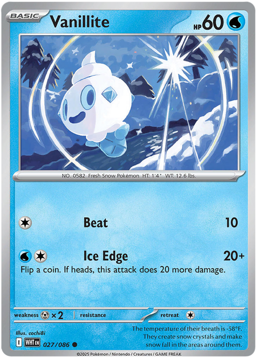 027/086 - Vanillite - White Flare