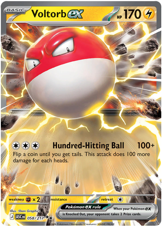 058/217 - Voltorb ex - Ascended Heroes