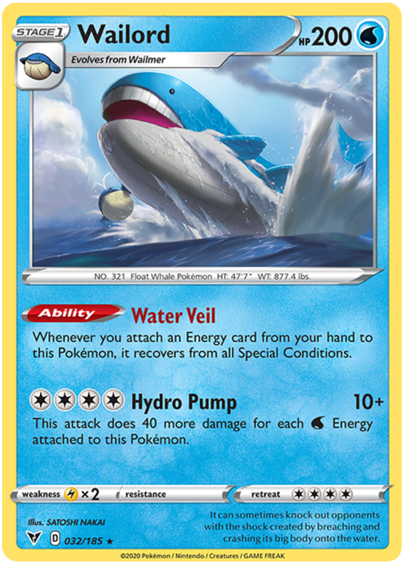 032/185 - Wailord - Vivid Voltage