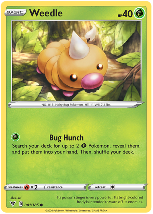 001/185 - Weedle - Vivid Voltage