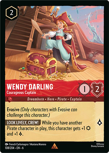 108/204 - Wendy Darling  Courageous Captain - Asurite Sea