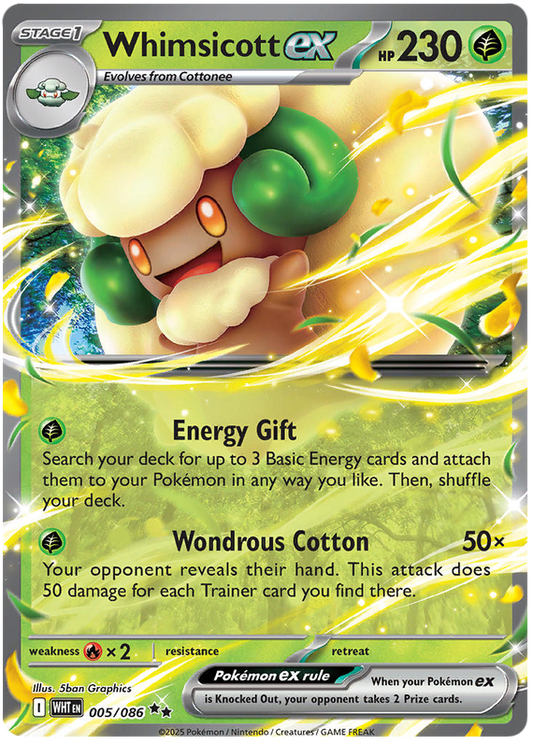 005/086 - Whimsicott ex - White Flare