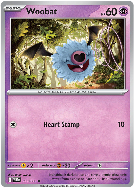 036/086 - Woobat - White Flare