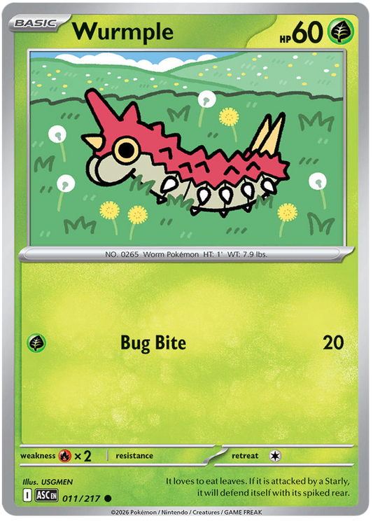 011/217 - Wurmple - Ascended Heroes