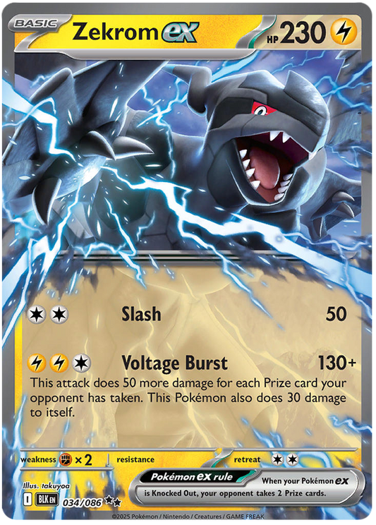 034/086 - Zekrom ex - Black Bolt