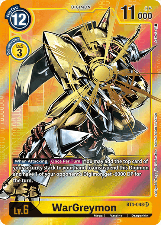 BT4-048SR WarGreymon (Alternate Art)