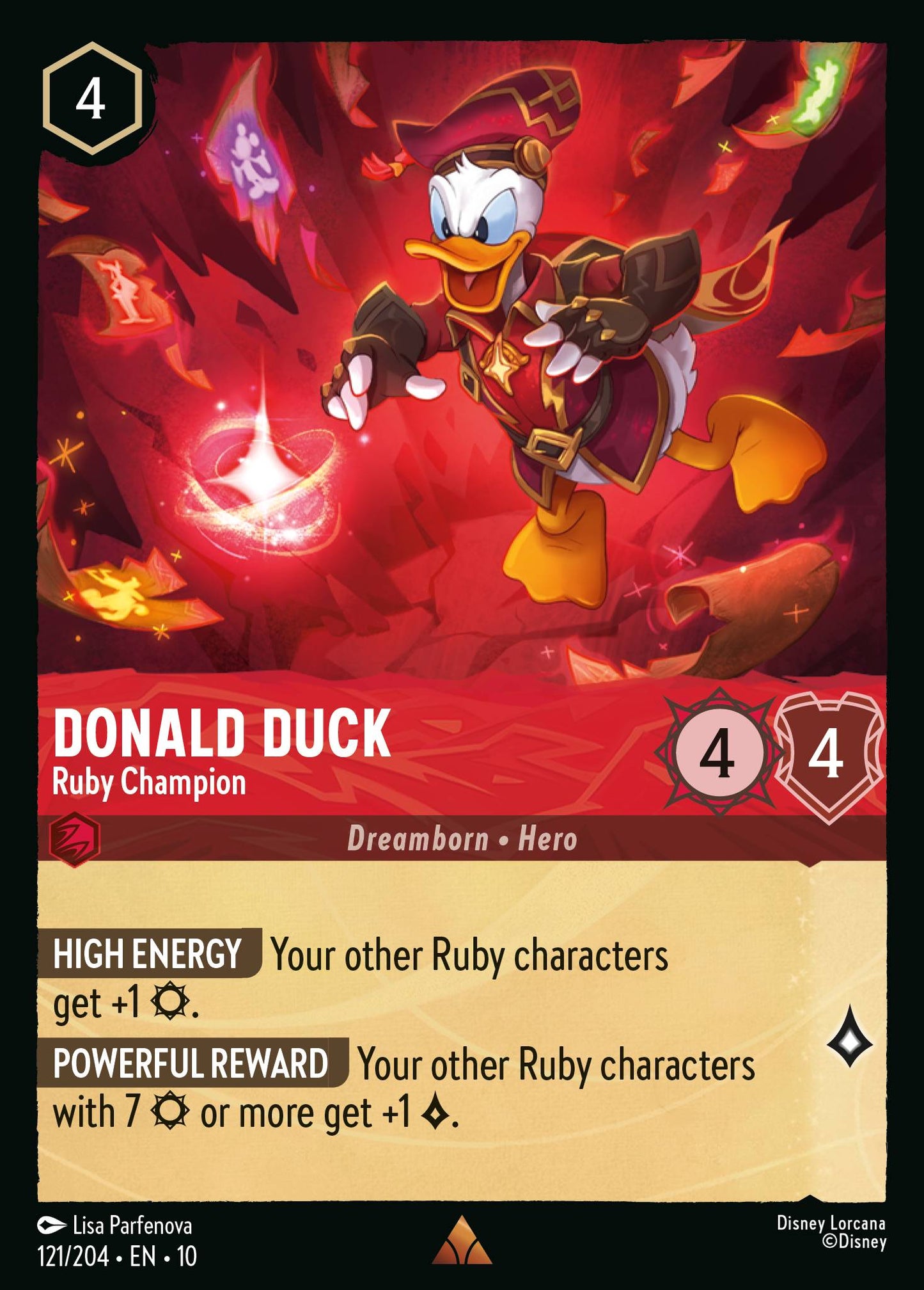 121/204 - Donald Duck - Ruby Champion - Whisper in the Wind