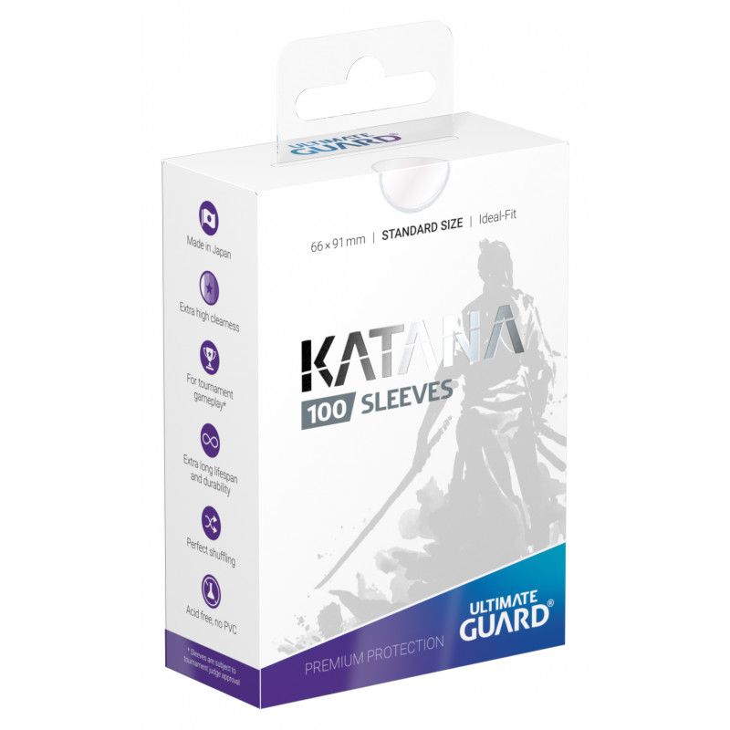 Ultimate Guard - Katana Standard Size Sleeves - Transparent (100pc)