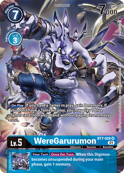 BT7-026SR WereGarurumon (Alternate Art)