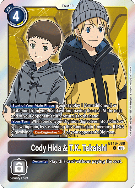 BT16-088R Cody Hida & T.K. Takaishi