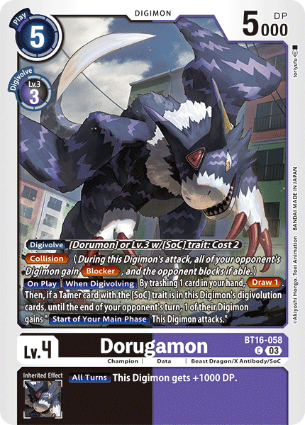 BT16-058C Dorugamon