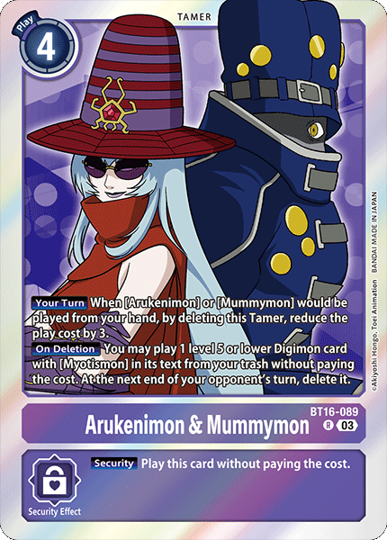 BT16-089R Arukenimon & Mummymon