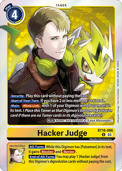 BT16-086R Hacker Judge