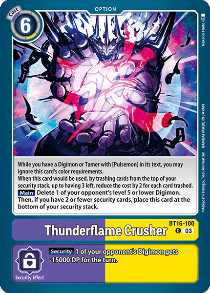 BT16-100C Thunderflame Crusher