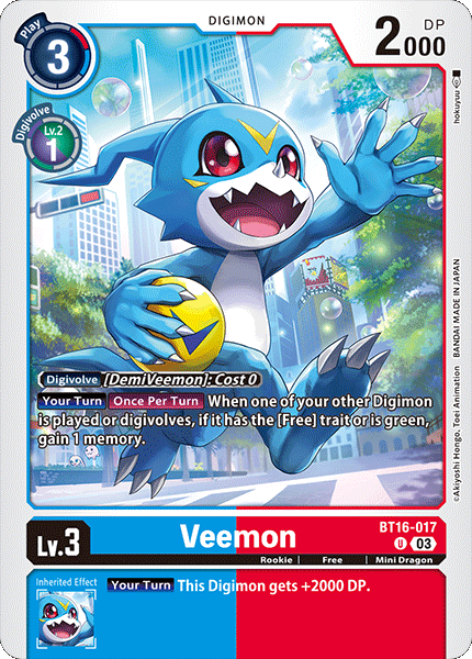 BT16-017UC Veemon