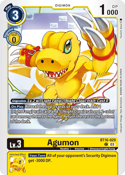 BT16-029C Agumon