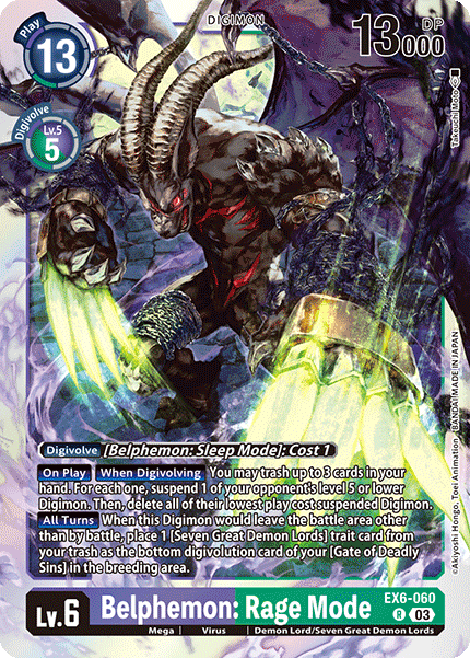 EX6-060R Belphemon: Rage Mode