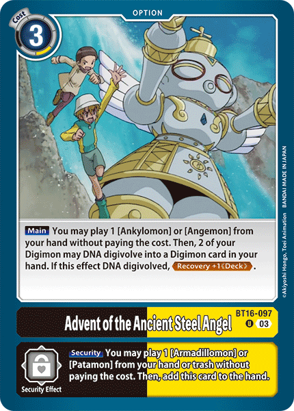 BT16-097UC Advent of the Ancient Steel Angel